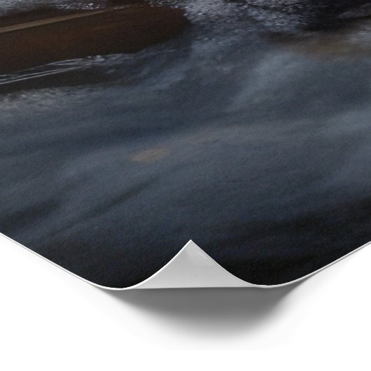 Biewer Terrier Snowy Sleigh Kerst Decor Poster (Hoek)