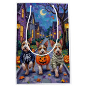 Biewer Terrier Trick-or-Treating Halloween kostuum Medium Cadeauzakje (Voorkant)