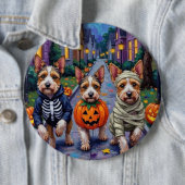 Biewer Terrier Trick-or-Treating Halloween kostuum Ronde Button 6,0 Cm (In situ)