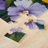 Biewer Terrier Viooltjessentuin Kunst Legpuzzel (Zijkant)