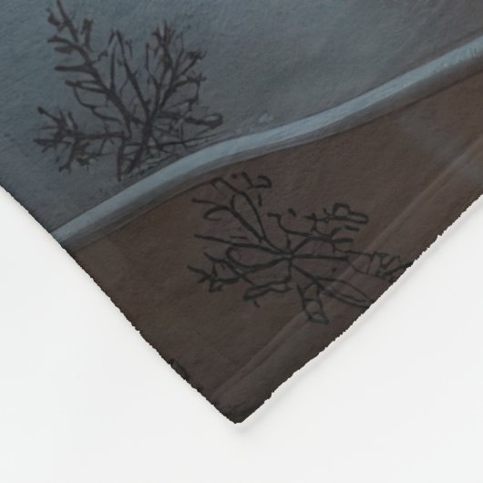 Biewer Terrier With Christmas Lights Holiday Fleece Deken (Hoek)