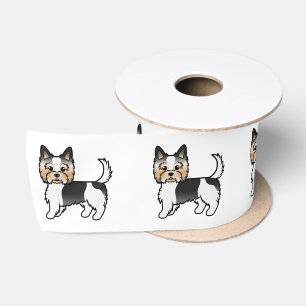 Biewer Terrier Yorkshire Terrier Cartoon Honden Satijnen Lint