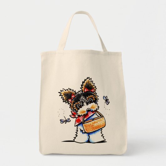 Biewer Yorkie Picnic Time Tote Bag (Voorkant)
