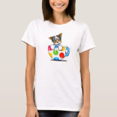 Biewer Yorkie Polka Dot Cup T-Shirt (Voorkant)