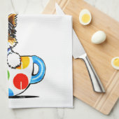 Biewer Yorkie Polka Dot Cup Theedoek (Quarter Fold)