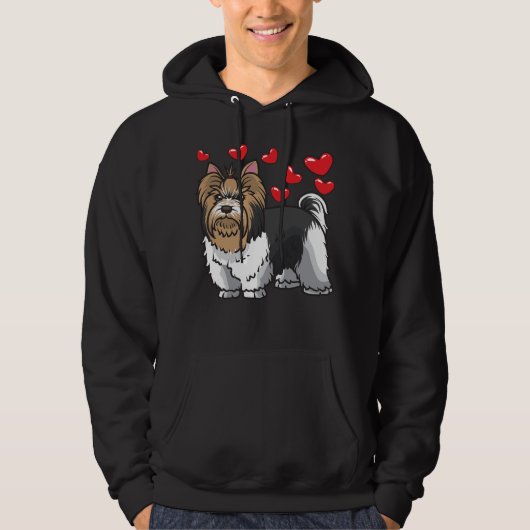 Biewer Yorkshire Terrier Dogs Hoodie (Voorkant)