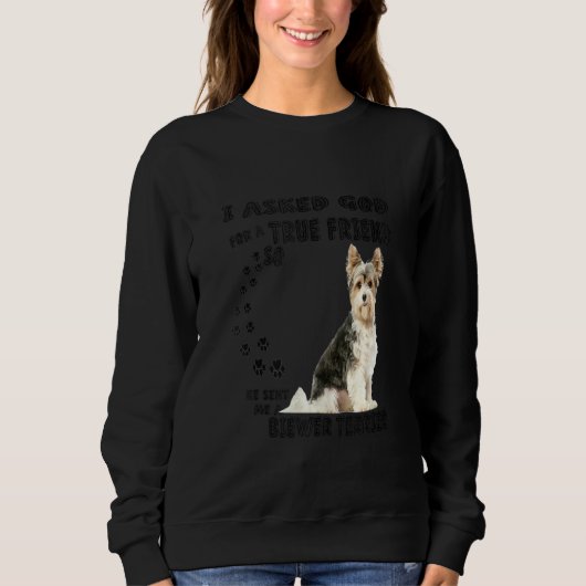 Biewer Yorkshire Terrier Quote mam Papa Cute Beave Trui (Voorkant)
