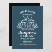 Biezen verjaardagsuitnodiging, schaadt elk jaar! kaart (Voorkant / Achterkant)