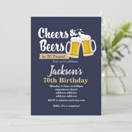 Biezen verjaardagsuitnodiging, schaadt elk jaar! kaart (Staand voorkant)