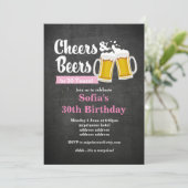 Biezen verjaardagsuitnodiging, schaadt elk jaar! kaart (Staand voorkant)