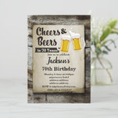 Biezen verjaardagsuitnodiging, schaadt elk jaar! kaart (Staand voorkant)