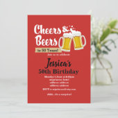 Biezen verjaardagsuitnodiging, schaadt elk jaar! kaart (Staand voorkant)