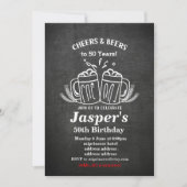 Biezen verjaardagsuitnodiging, schaadt elk jaar! kaart (Voorkant)