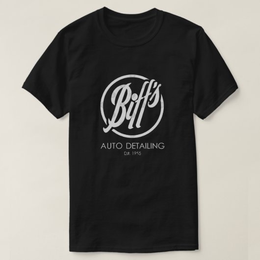 Biff&39;s Auto het Details (Licht) T-Shirt (Design voorkant)
