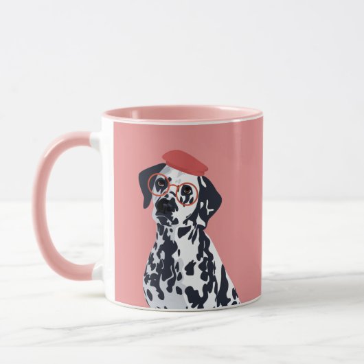 Biff de Artistische Dalmatian Dog Mok (Links)