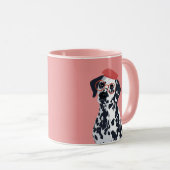 Biff de Artistische Dalmatian Dog Mok (Voorkant rechts)