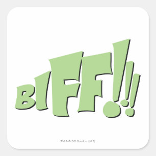 BIFF!! VIERKANTE STICKER