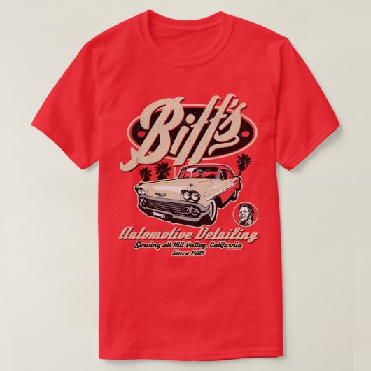 Biffs Auto Detailing Classic versleten T-shirt (Design voorkant)
