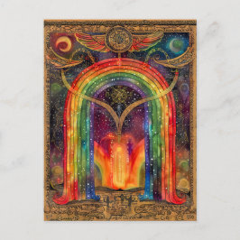 Bifröst, de Noorse Regenboogbrug Feestdagenkaart