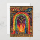 Bifröst, de Noorse Regenboogbrug Feestdagenkaart (Voorkant / Achterkant)