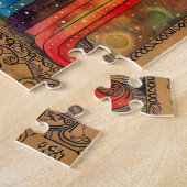 Bifröst de Noorse Regenboogbrug Legpuzzel (Zijkant)