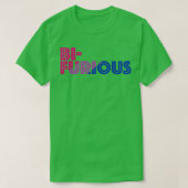 Bifurious Bicurious Bisexual Bi T-shirt (Design voorkant)