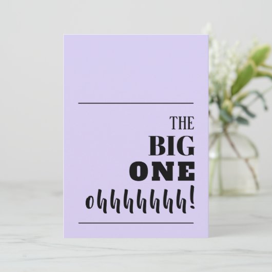 BIG 100 Birthday-uitnodigingen (Staand voorkant)