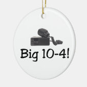 Big 10-4 keramisch ornament (Links)