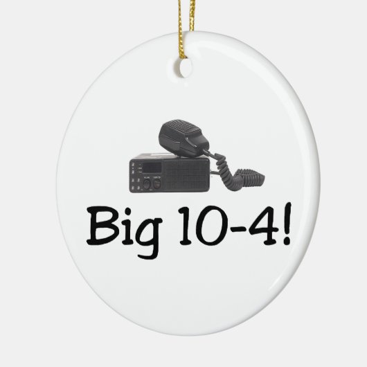 Big 10-4 keramisch ornament (Links)