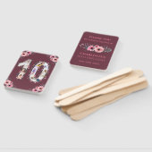 Big 10th Birthday Girl Foto Collage Pink Flower Handwaaier (Niet-gemonteerd)