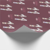 Big 11th Birthday Girl Foto Collage Pink Flower Cadeaupapier (Hoek)