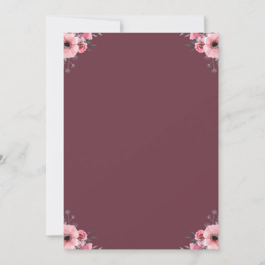 Big 14th Birthday Girl Foto Collage Pink Flower Kaart (Achterkant)