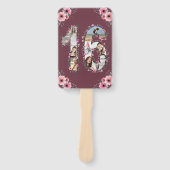 Big 16th Birthday Foto Collage Pink Girl Flower Handwaaier (Voorkant)