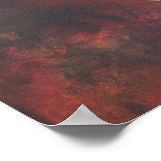 BIG 16x20 Bismillah Red Original Islamic Art Print (Hoek)