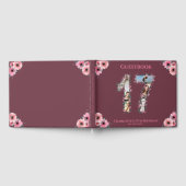 Big 17th Birthday Foto Collage Bloemenmeisje Pink Gastenboek (Volledig)