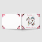 Big 18th Birthday Foto Collage Bloemenmeisje White Gastenboek (Volledig)