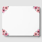 Big 20th Birthday Foto Collage Bloemenmeisje White Gastenboek (Achterkant)