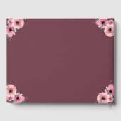 Big 21ste verjaardag Foto Collage Bloemenmeisje Wo Gastenboek (Achterkant)