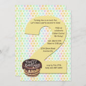 Big 2 Birthday Party Invitation Kaart (Voorkant / Achterkant)