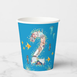 Big 2nd under the Zee Birthday Photo Collage Papieren Bekers