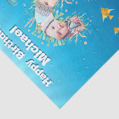 Big 2nd under the Zee Birthday Photo Collage Tissuepapier (Detail)