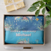 Big 2nd under the Zee Birthday Photo Collage Tissuepapier (Geschenk)