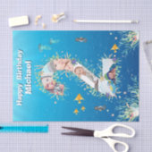 Big 2nd under the Zee Birthday Photo Collage Tissuepapier (Craft)