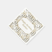 Big 30 gepersonaliseerd verjaardagsfeest servetten (Hoek)