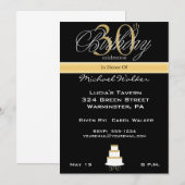 Big 30th Birthday Party Invitation Kaart (Voorkant / Achterkant)