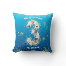 Big 3rd Birthday Foto collage onder het Zee