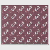 Big 3rd Birthday Girl Foto Collage Pink Flower Cadeaupapier (Vlak)