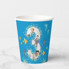 Big 3rd under Zee Birthday Photo Collage Papieren Bekers