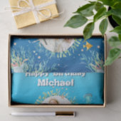 Big 3rd under Zee Birthday Photo Collage Tissuepapier (Geschenk)