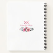 Big 4th Birthday Girl Foto roze flower Guest Book Notitieboek (Achterkant)